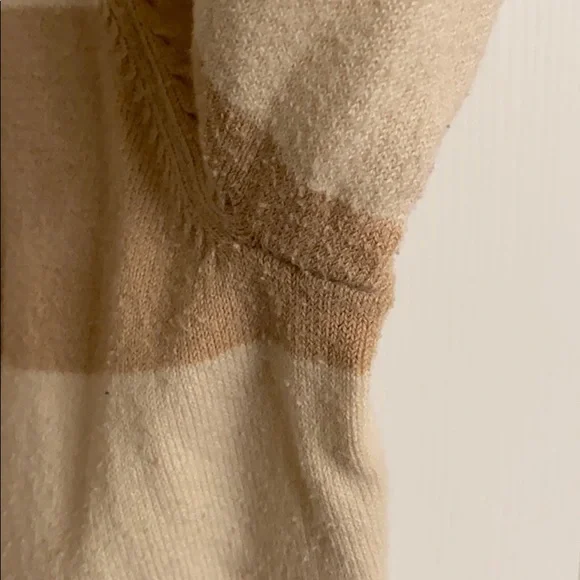 The Limited Tan and Cream Striped Cotton-Blend Cardigan Sweater Size Large - Picture 9 of 10